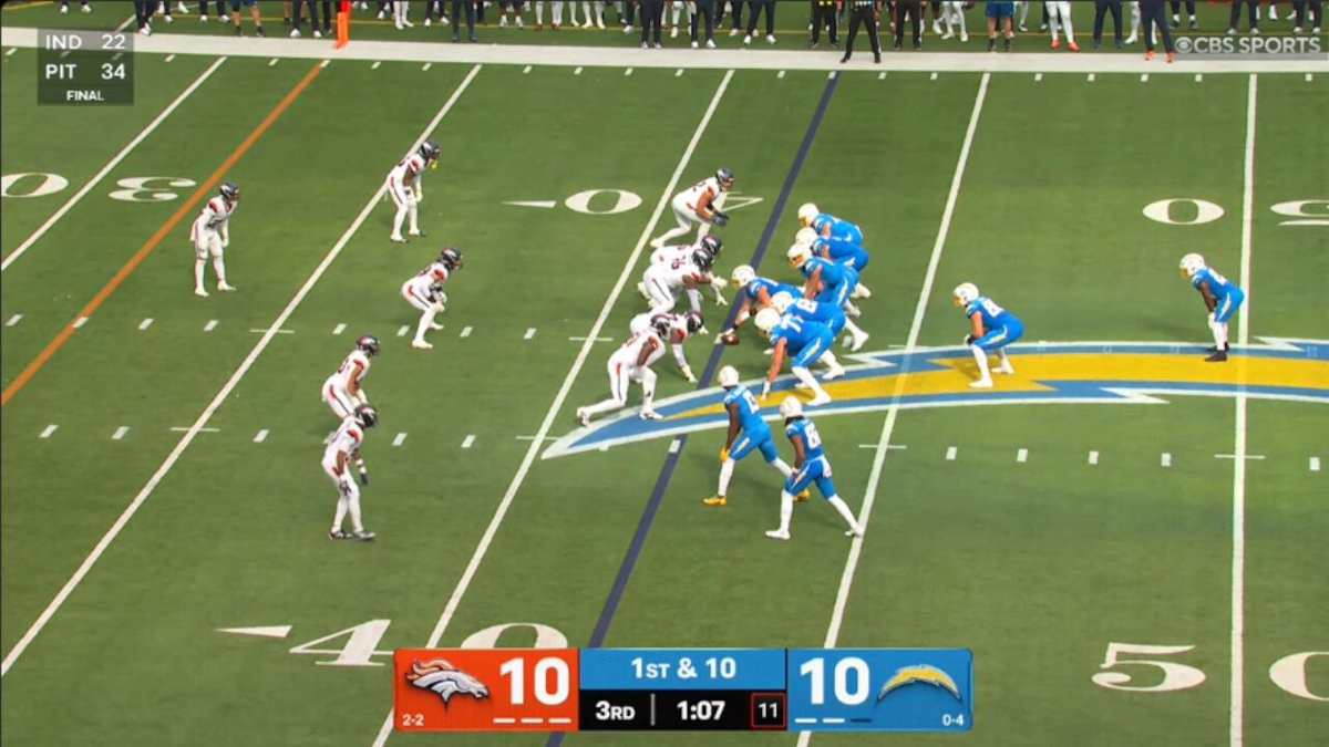 Kimani Vidal 40-yard touchdown vs Broncos