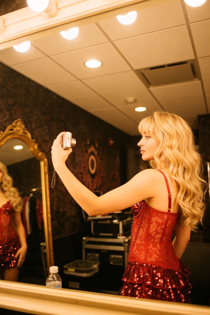 Sabrina Carpenter lookalike selfie 🔻🔻🔻 (photo 2 of 3)