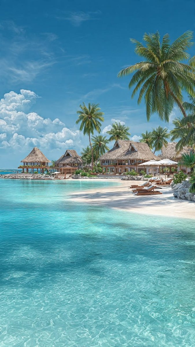Maldives beach scene