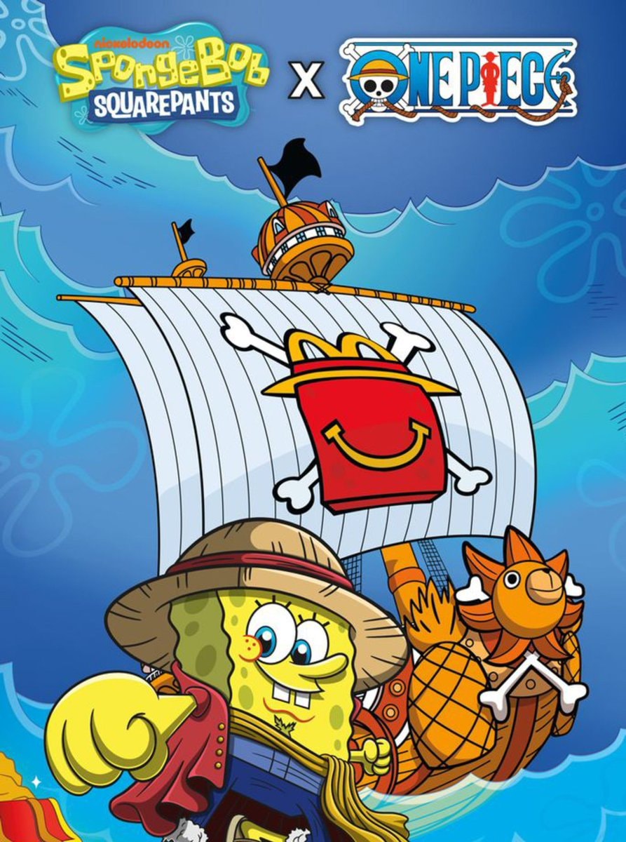 ONE PIECE x SPONGEBOB McDonald's collab