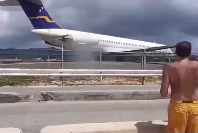 Plane explosion power demonstration