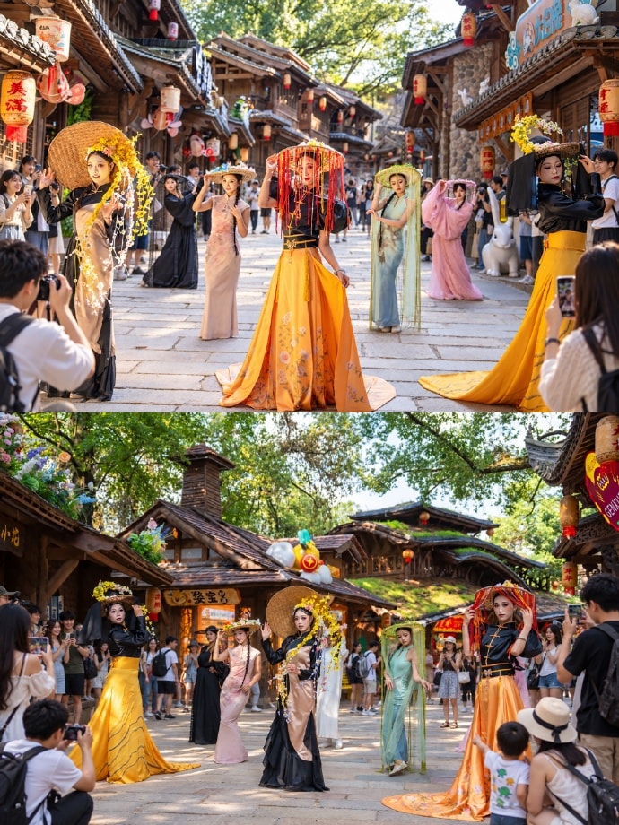 Wuyuan Xiangaocheng September street shows