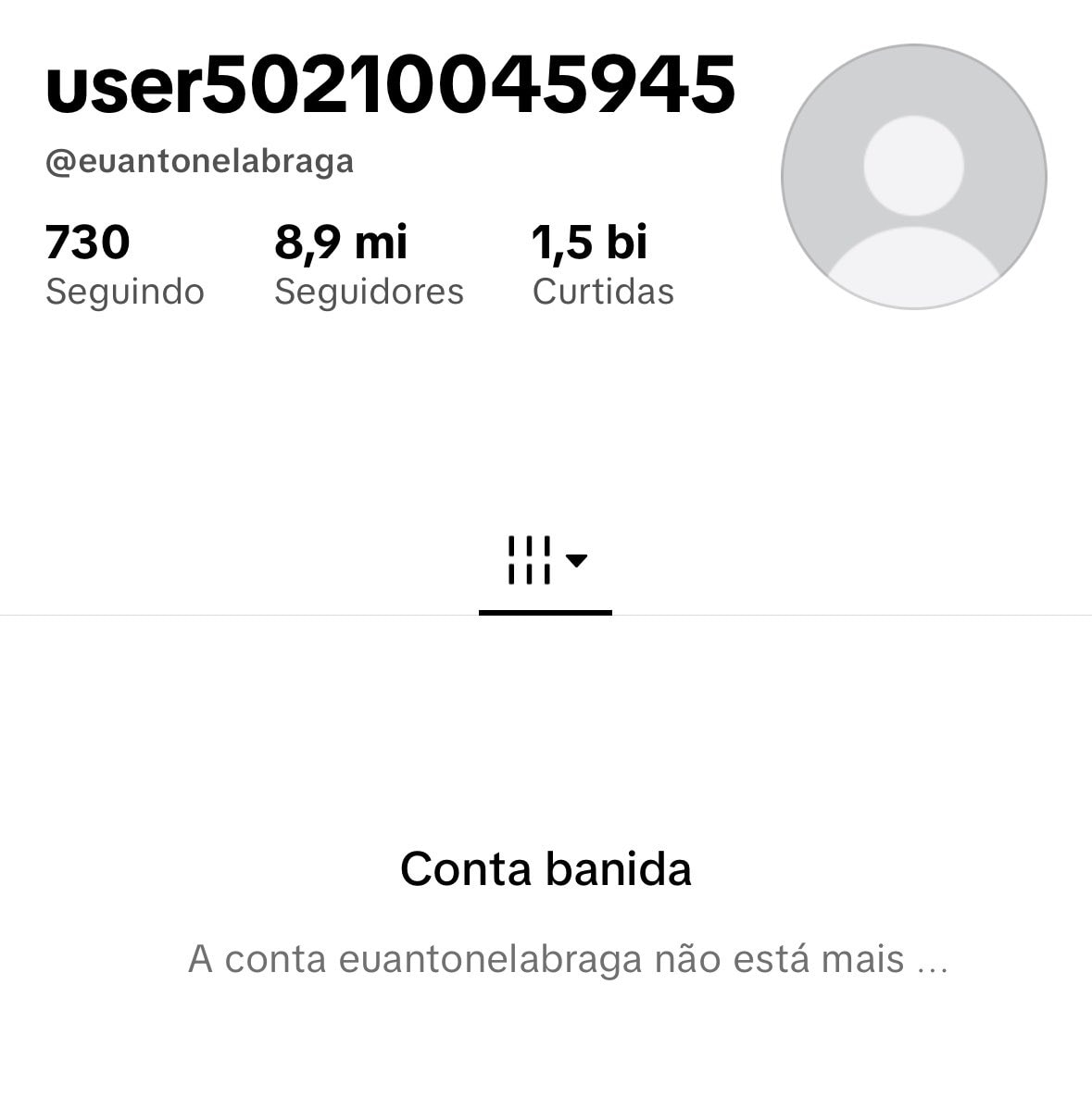 Antonela Braga TikTok ban (photo 2 of 2)