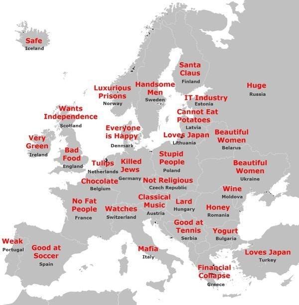 Japanese stereotypes of Europe