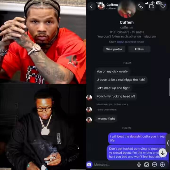Tank Davis Cuffem DM threats