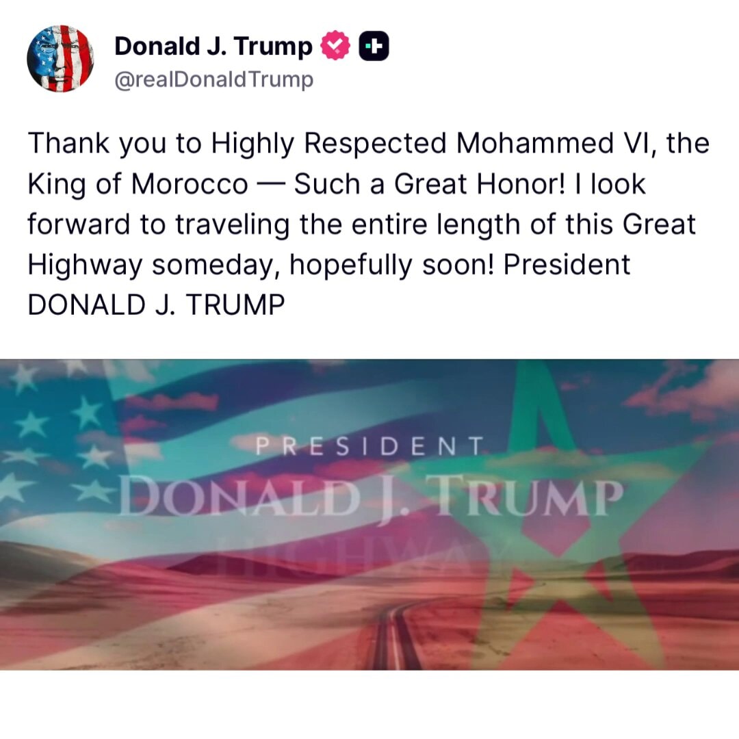 Donald J. Trump Highway Morocco Donald J. Trump Highway Morocco
