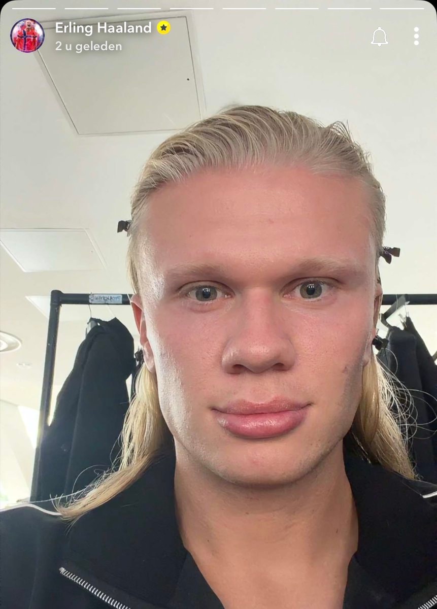 Erling Haaland Snapchat selfie