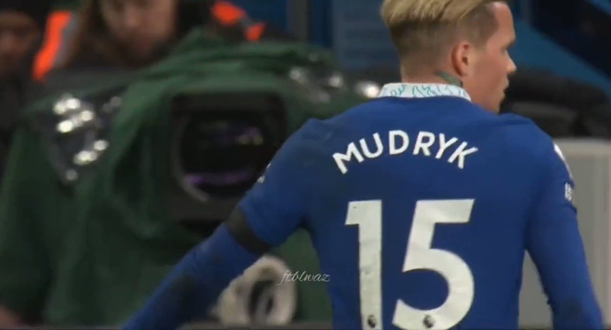Mudryk #15 on the pitch