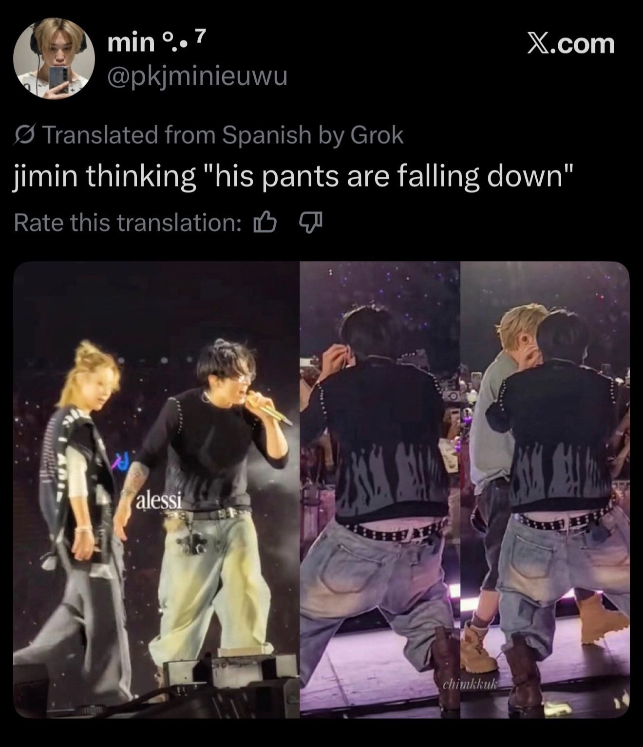 Jungkook low pants moment with Jin (photo 3 of 4)
