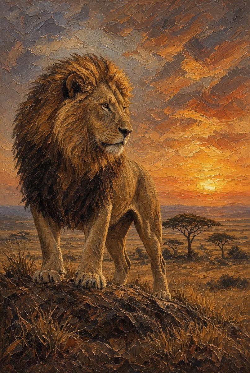 lion and hunter story perspective