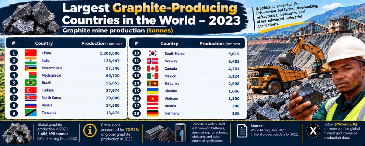 Largest Graphite-Producing Countries 2023