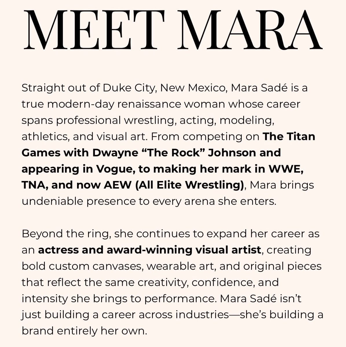 Mara Sadè AEW affiliation (photo 2 of 2)