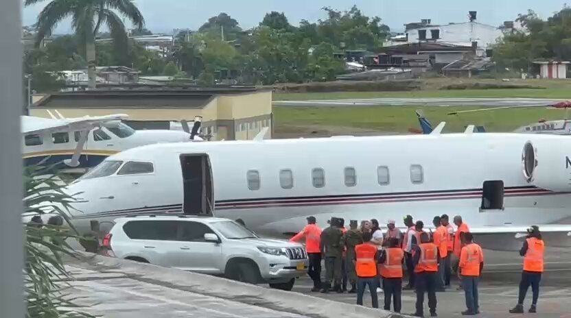 Shakira arrives in Chocó