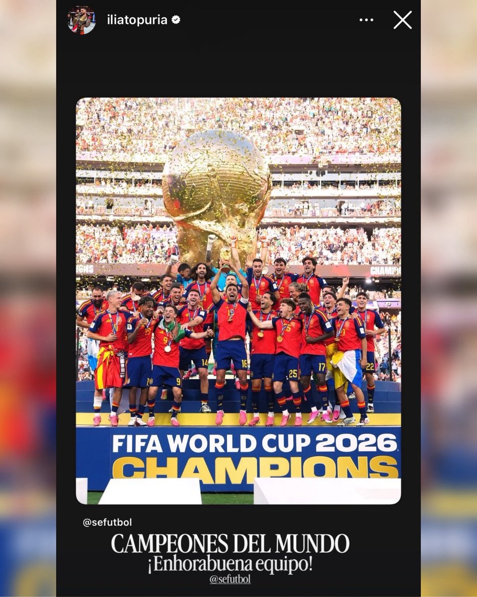 Ilia Topuria Spain World Cup 2026 reaction (photo 2 of 2)