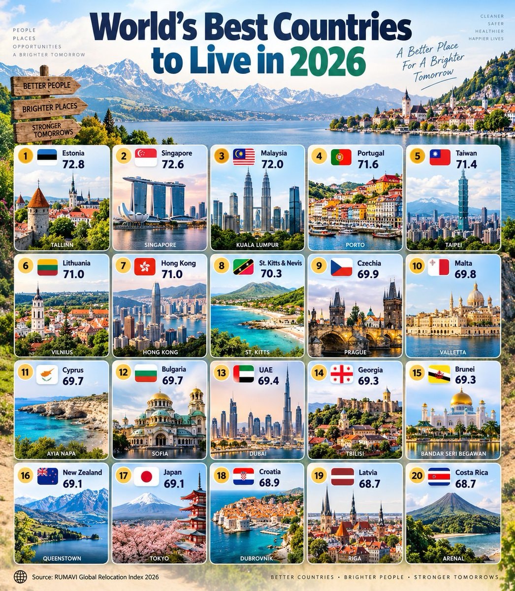 World's Best Countries to Live in 2026