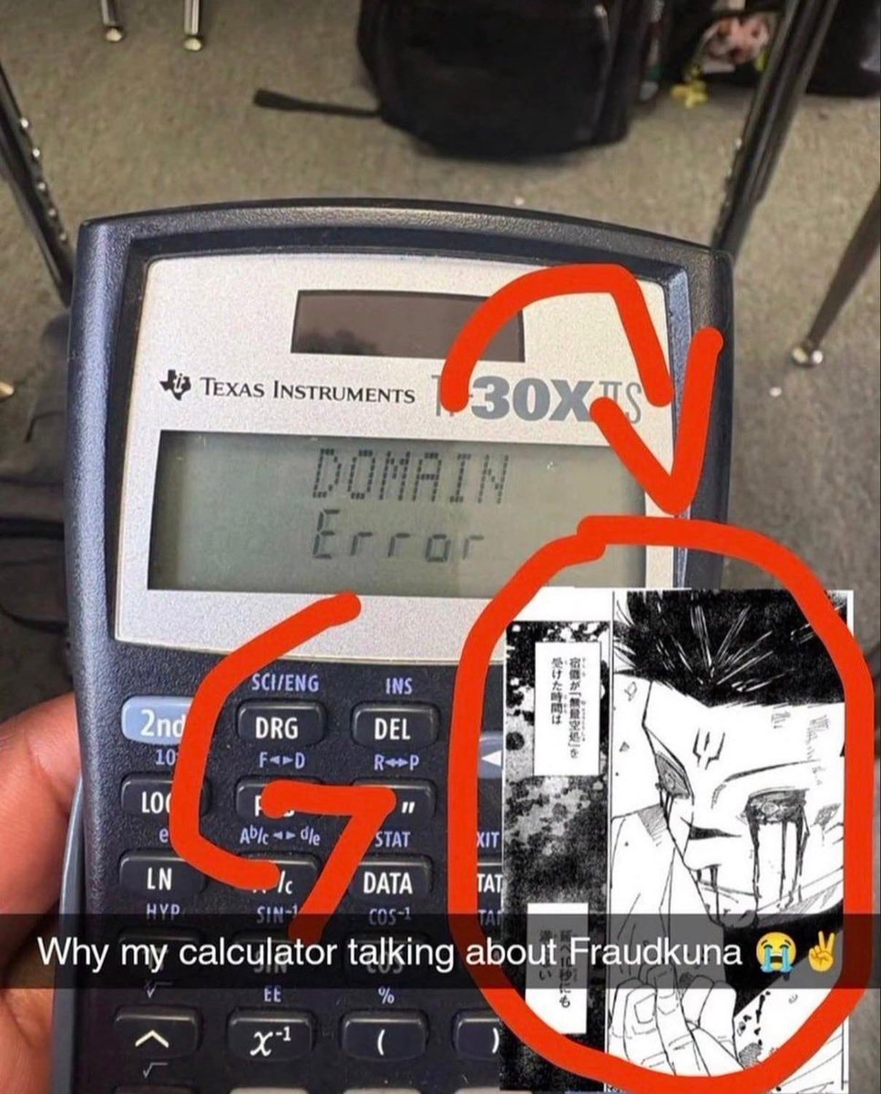 Texas Instruments calculator DOMAIN Error