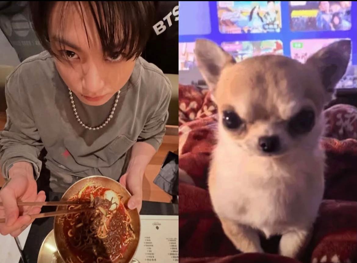 Jungkook and puppy (photo 2 of 2)