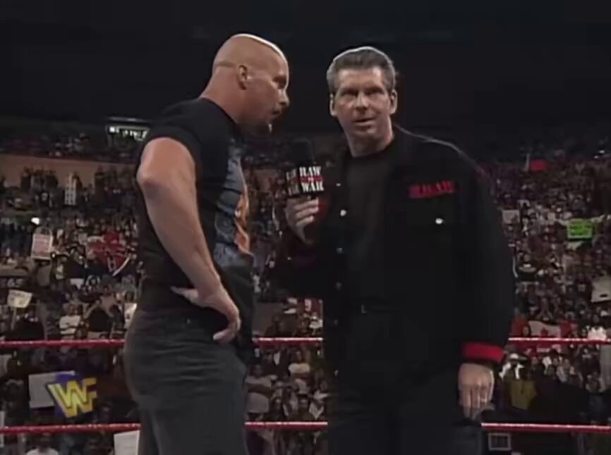 Stone Cold Stunner on Vince McMahon Raw MSG