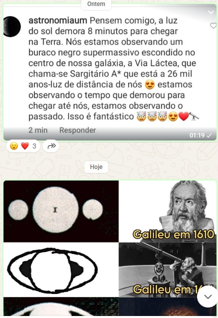 Galileu em 1610 astronomy post (photo 1 of 2)