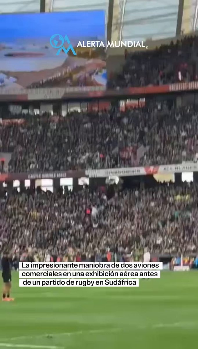 Commercial planes flyover DHL Stadium Springboks All Blacks