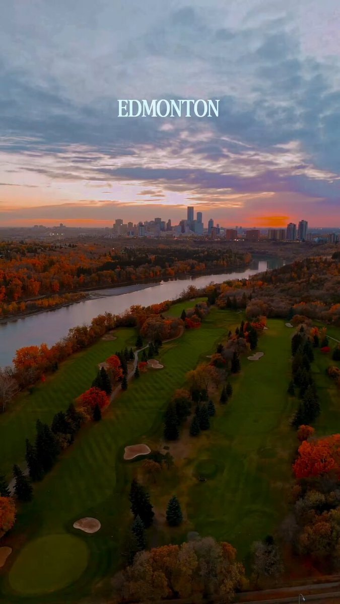 Edmonton Alberta golf course view