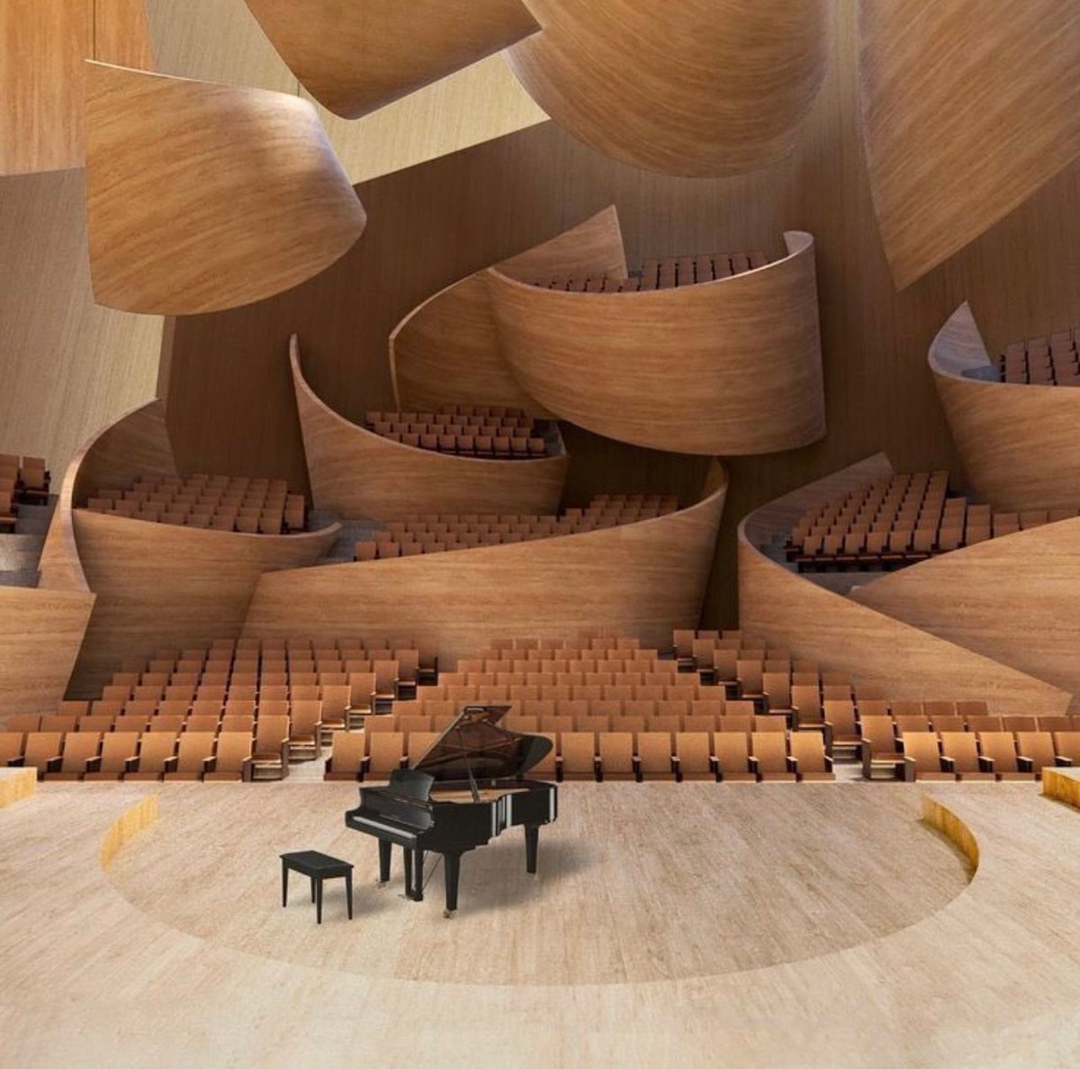 Lihan Jin in concert hall (photo 2 of 2)