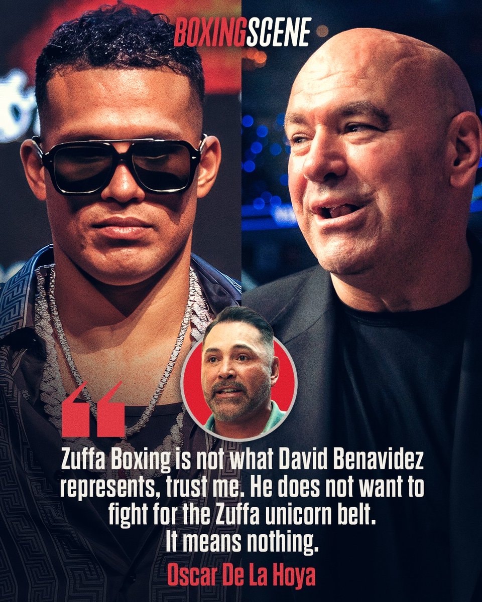 Oscar De La Hoya on David Benavidez Zuffa