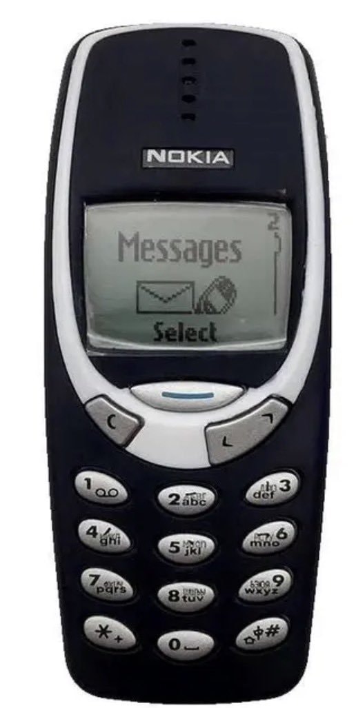 Nokia 3310 messages screen
