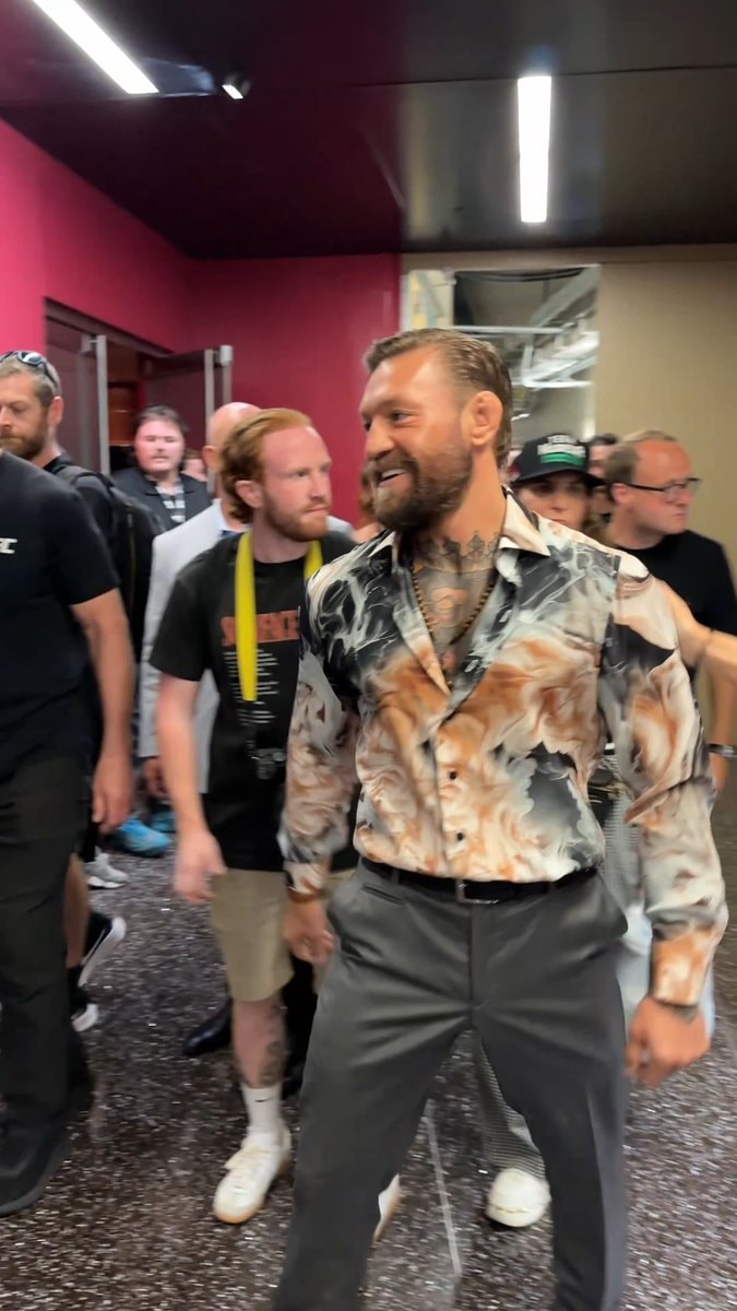 Conor McGregor arrives