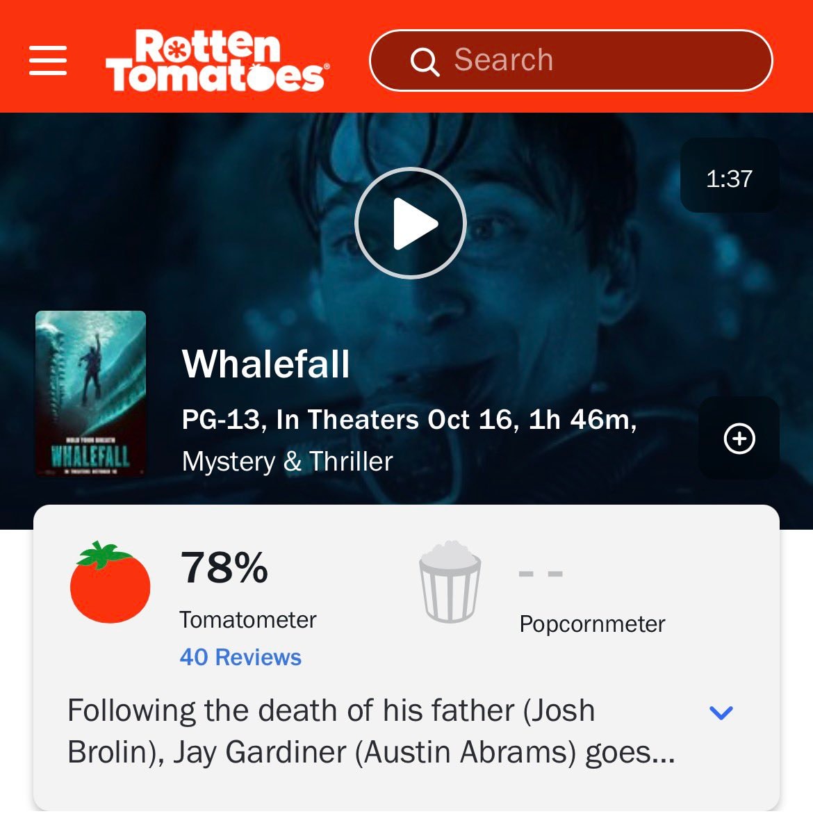 Whale Fall movie release