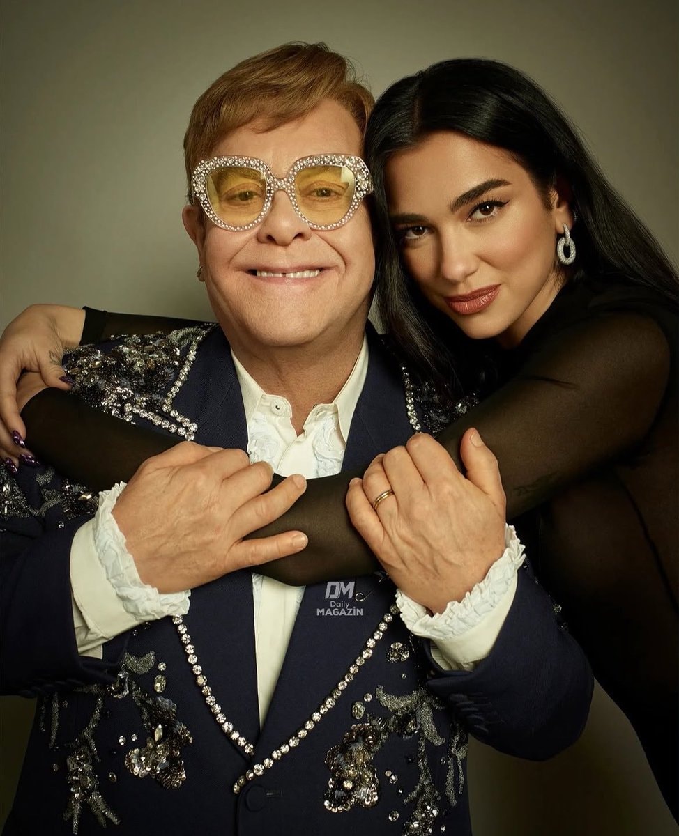 Dua Lipa and Elton John friendship photos