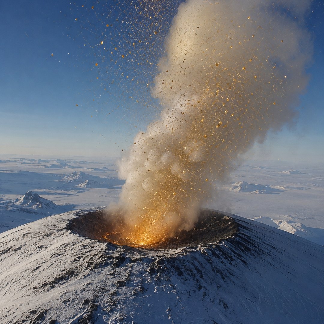 Antarctica volcano gold crystals daily (photo 2 of 2)