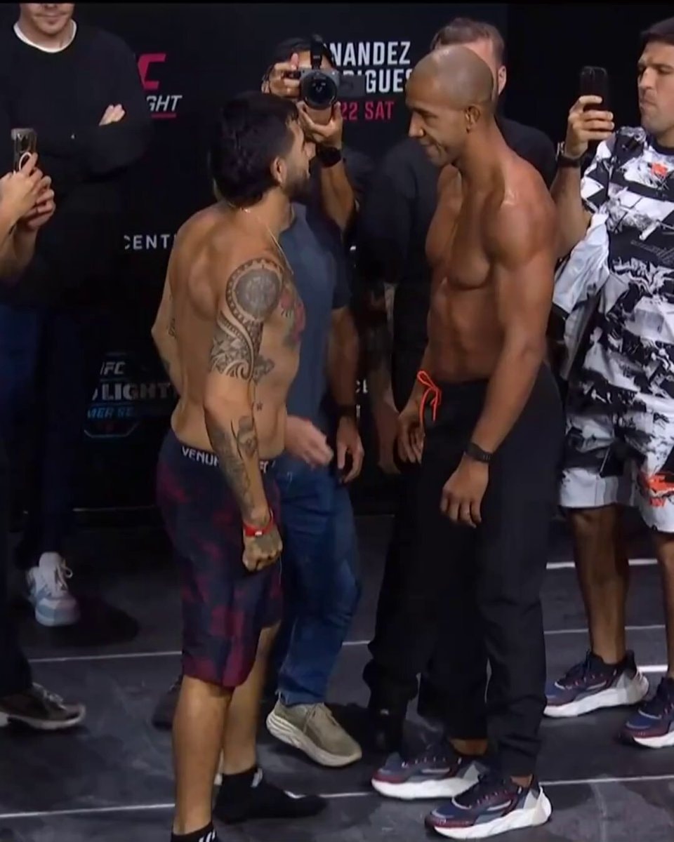 UFC Fight Night weigh-in face-off