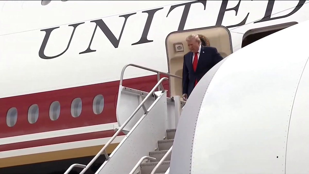 Trump arrives Corpus Christi Texas