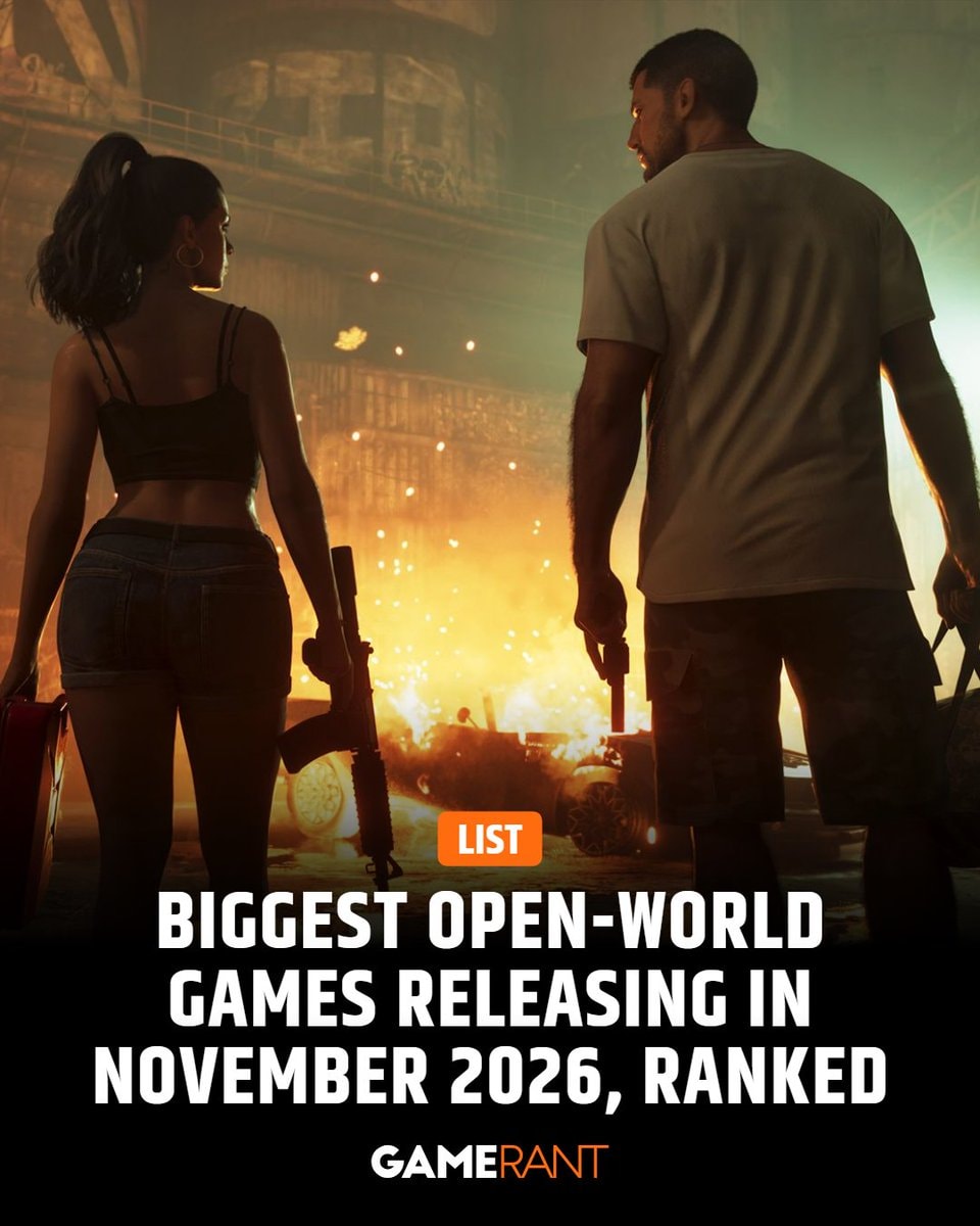 GTA 6 ranked first November open-world games