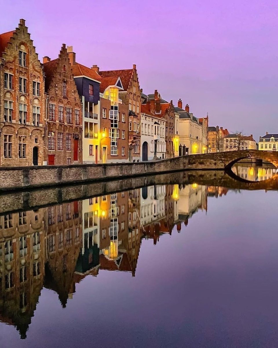 Bruges Belgium canal sunset (photo 4 of 4)