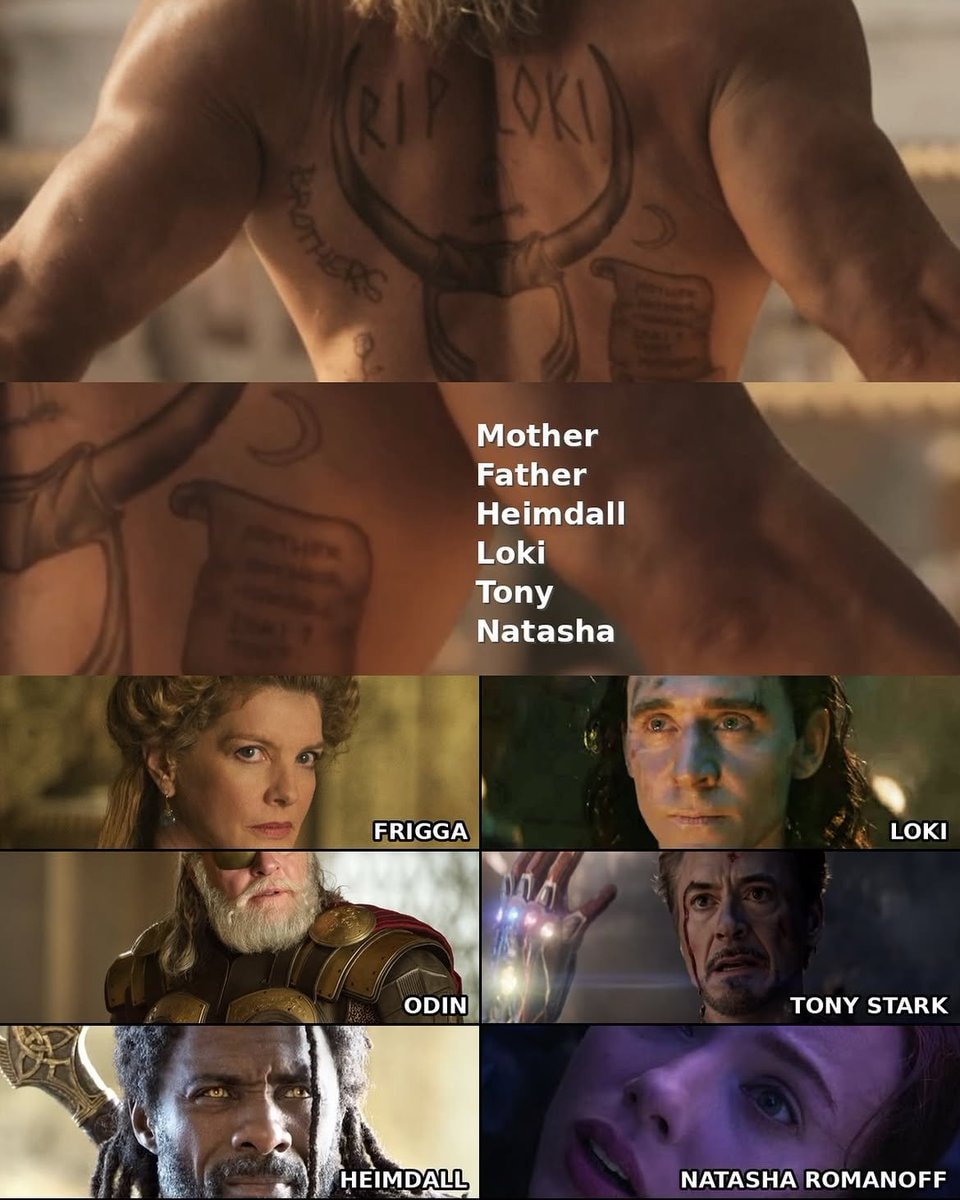 Thor R.I.P. Loki? tattoo Love and Thunder