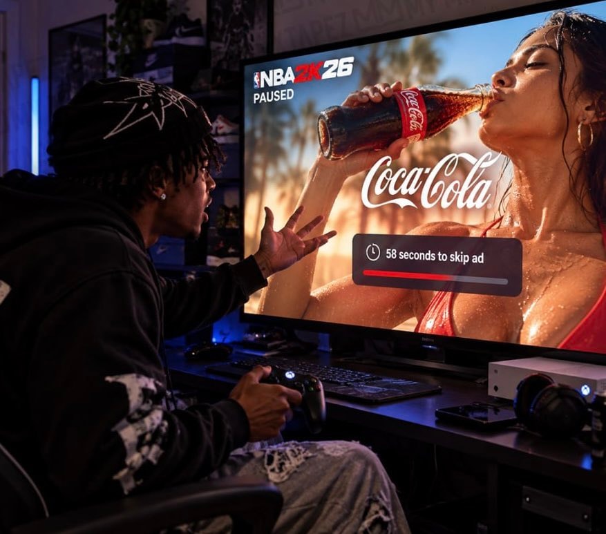 Microsoft game ad patent