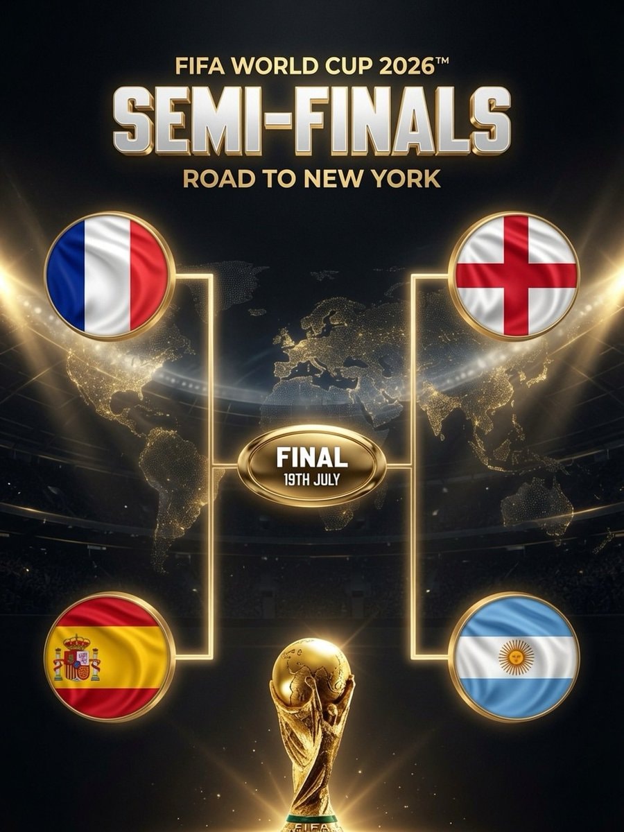 FIFA World Cup 2026 semi-finals bracket