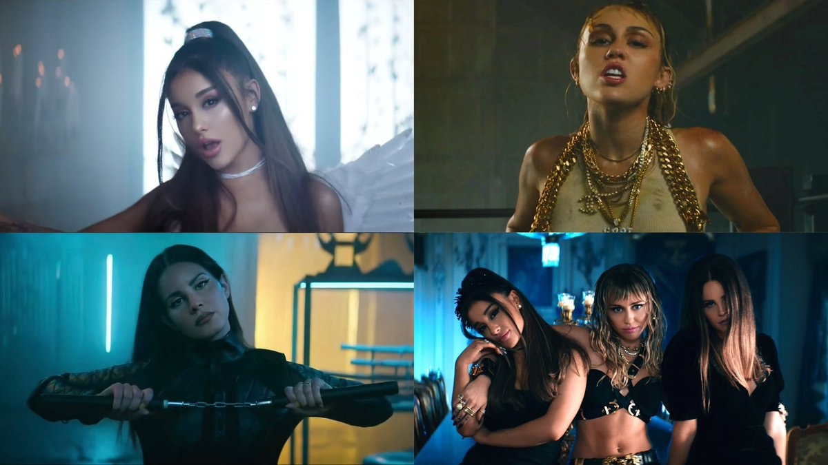 Ariana Grande Miley Cyrus Lana Del Rey Don't Call Me Angel