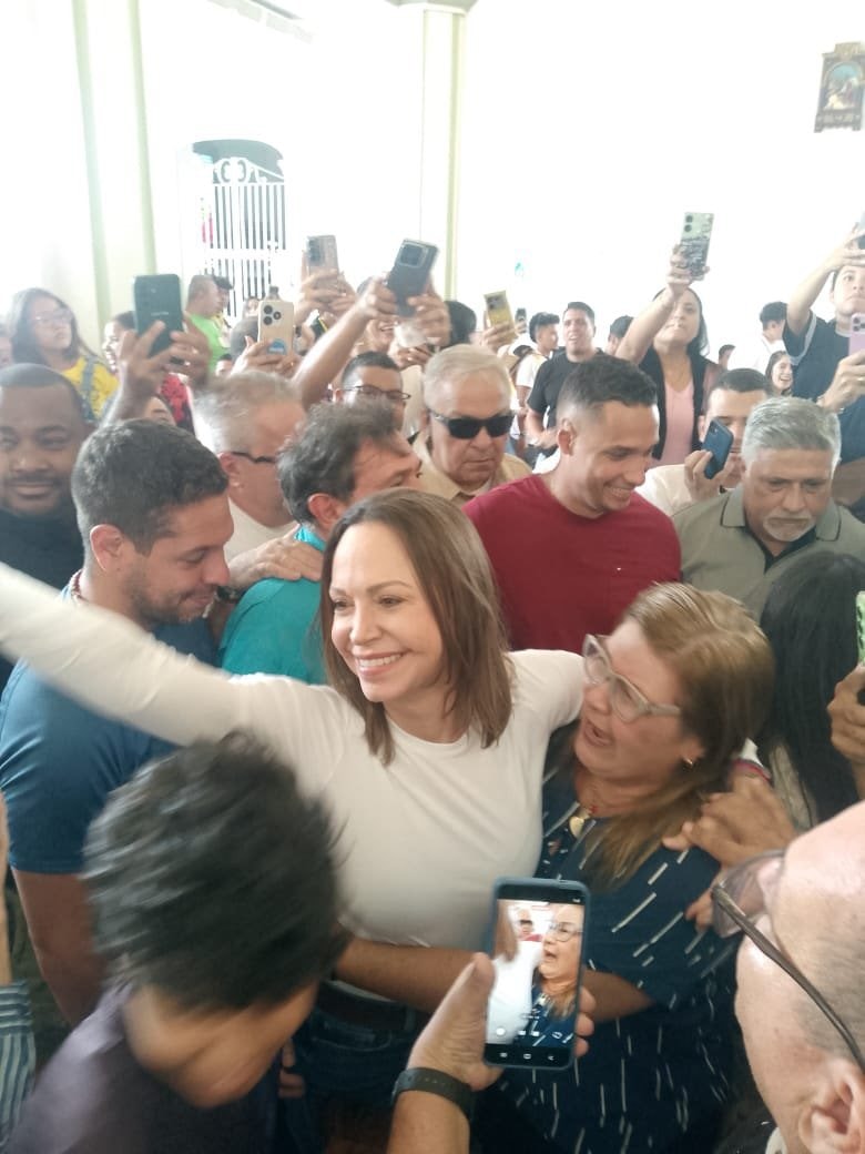 María Corina Machado at Divina Pastora