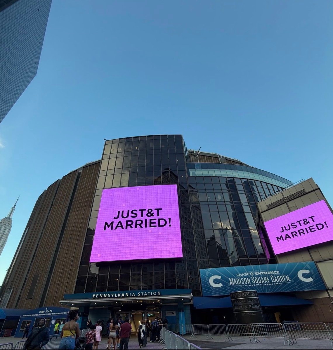 White House MSG billboard Trump (photo 2 of 2)