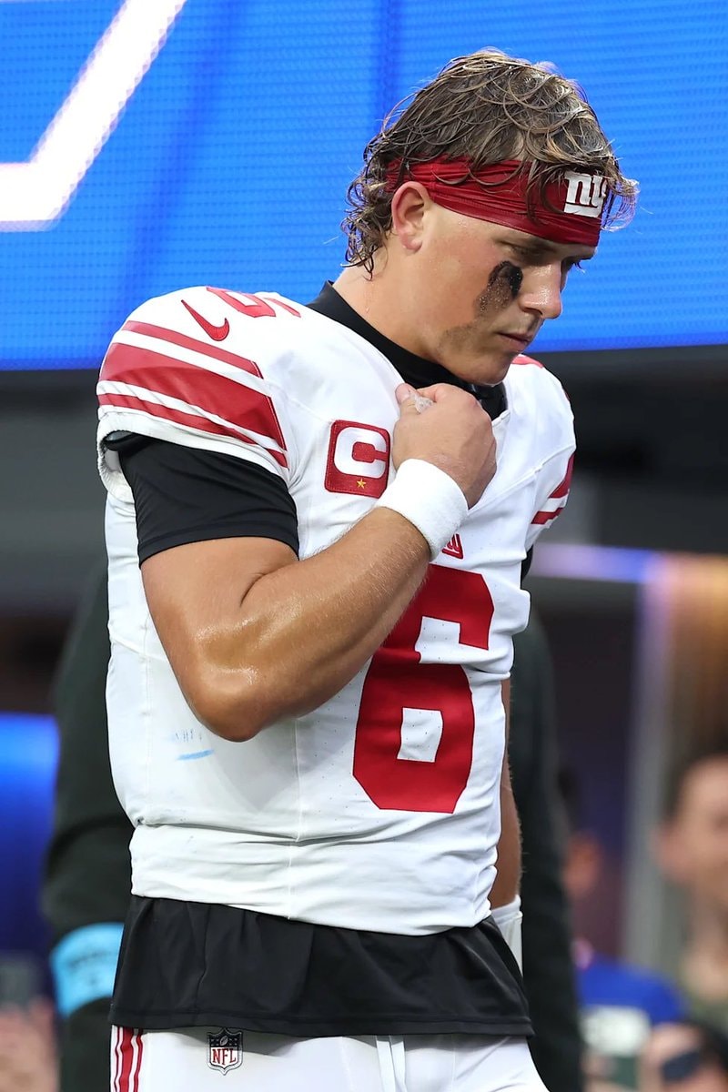 Giants QB Jaxson Dart knee update