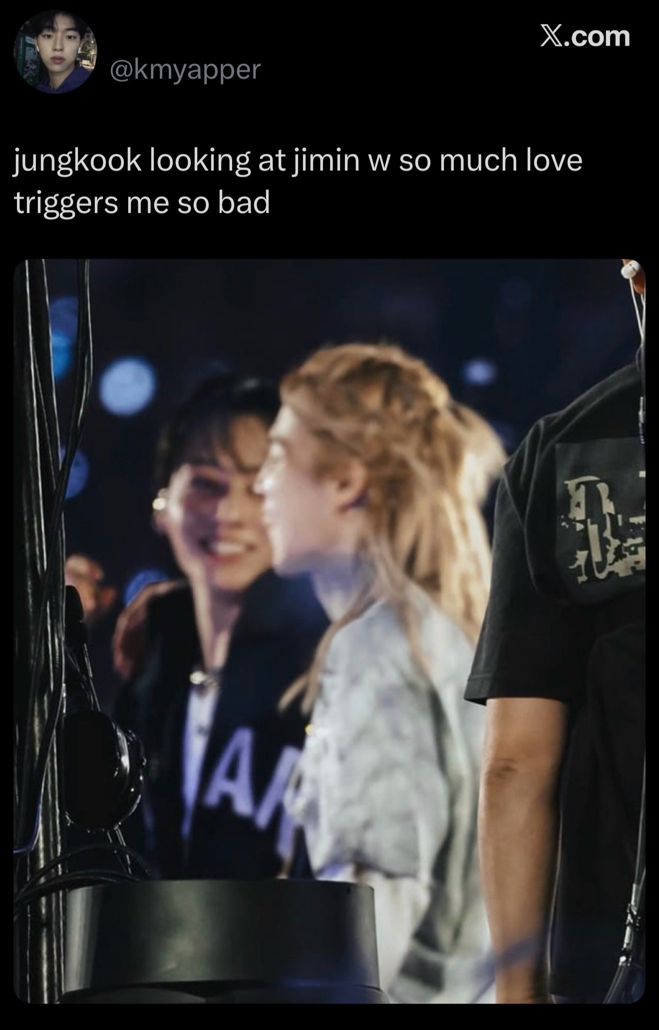 Jungkook and Jimin candid moment