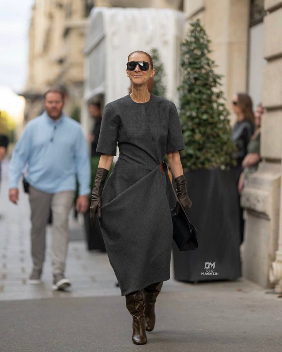 Celine Dion greeting the sun