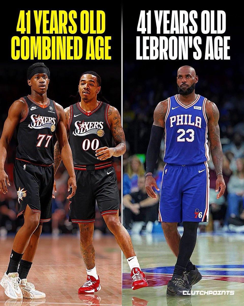 LeBron James age vs VJ Edgecombe Labaron Philon Jr