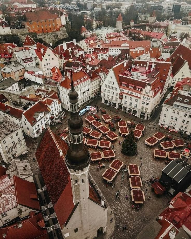 Tallinn Estonia aerial view