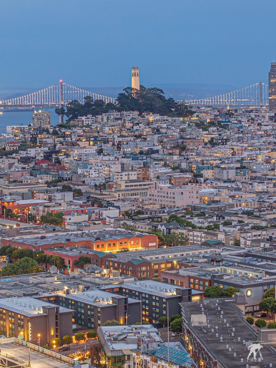 San Francisco cityscape at dusk