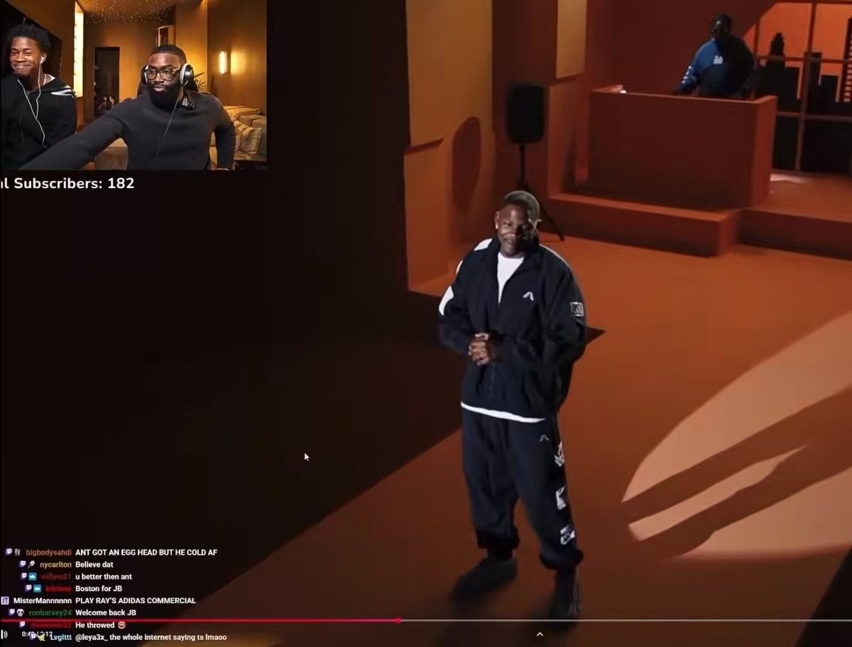 Jaylen Brown reacts to AE 3s ad