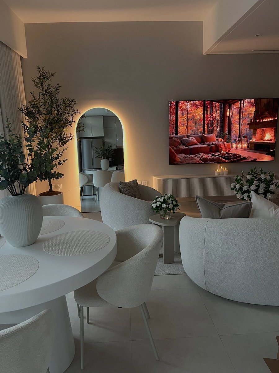 beautifully decorated living room
